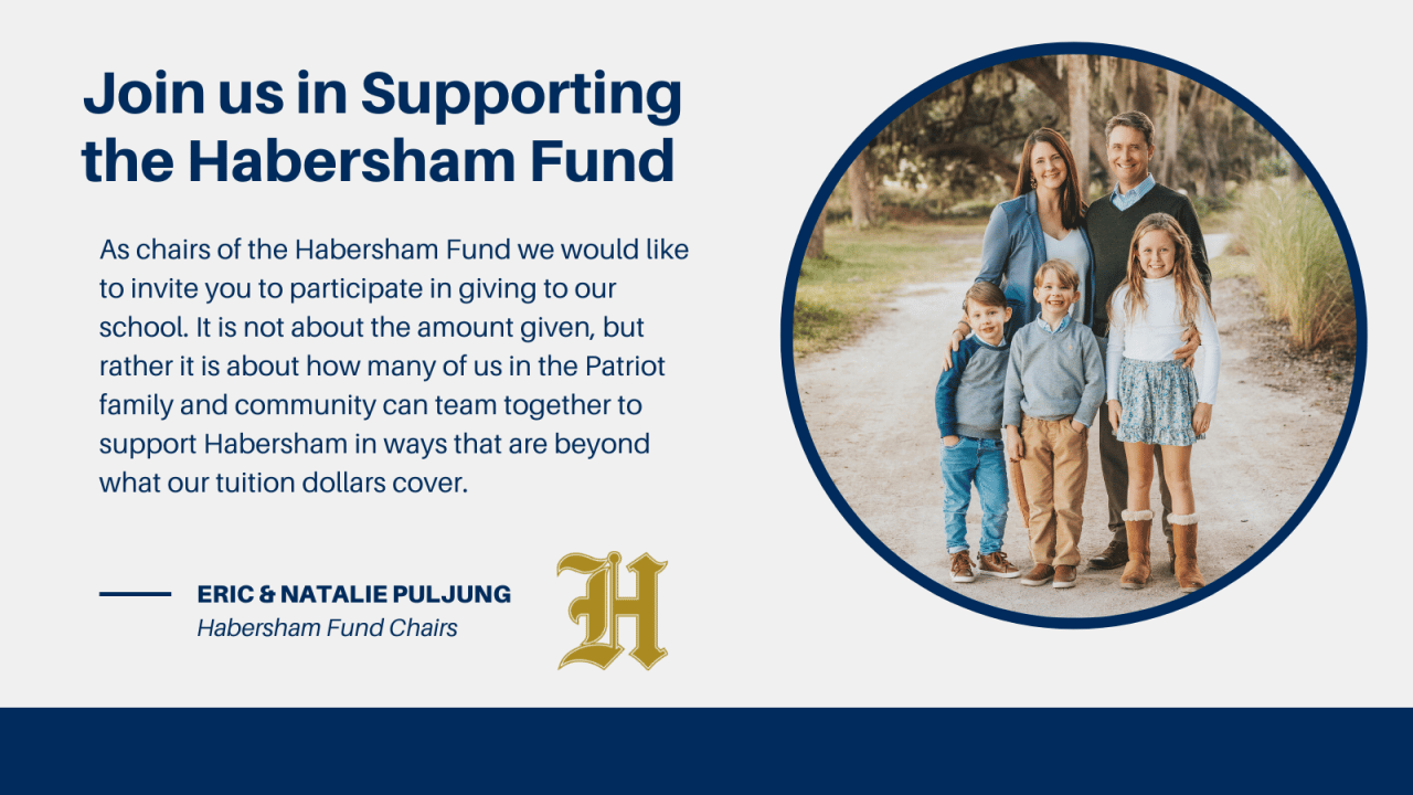 Join Us in Supporting the Habersham Fund